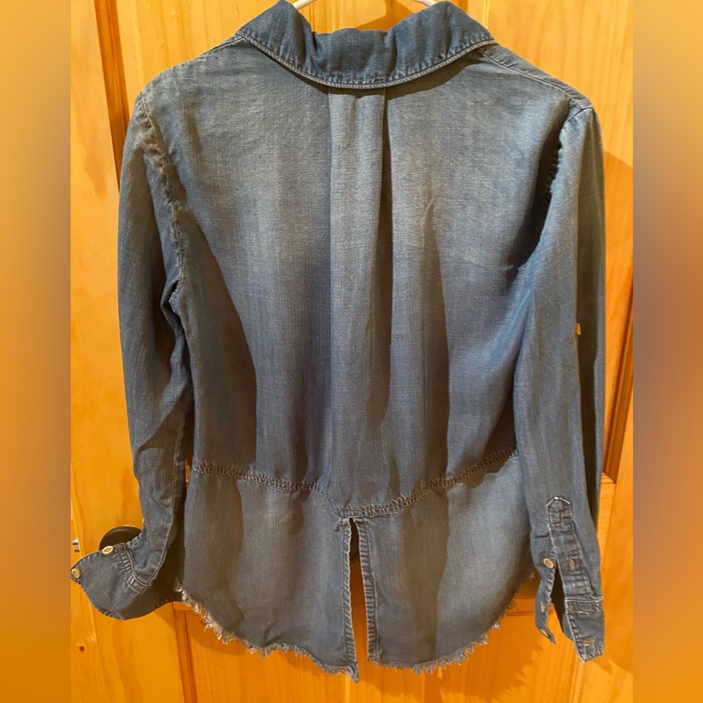 Flowy Jean Button Down - Picture 2 of 2